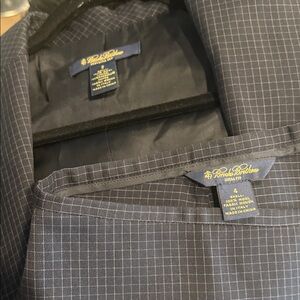 Brooks Brothers Dark Blue Checkered Blazer and pants